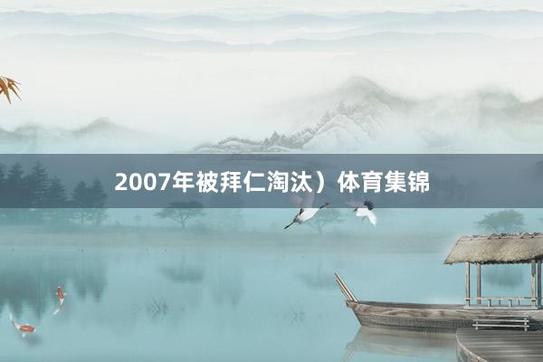 2007年被拜仁淘汰)体育集锦