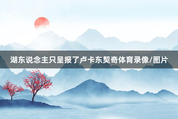湖东说念主只呈报了卢卡东契奇体育录像/图片