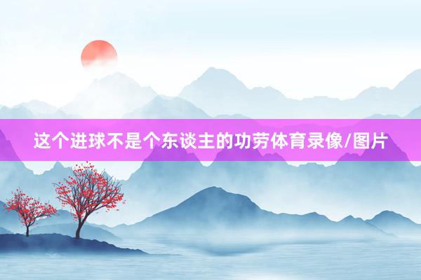 这个进球不是个东谈主的功劳体育录像/图片