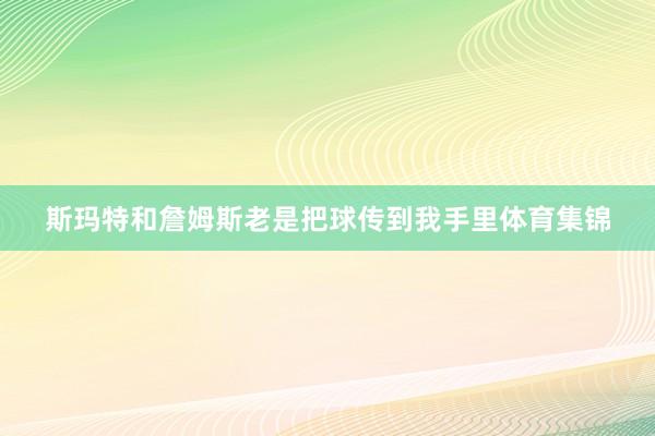 斯玛特和詹姆斯老是把球传到我手里体育集锦