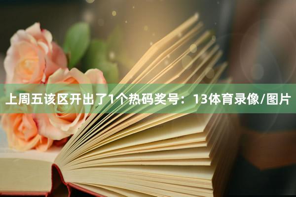 上周五该区开出了1个热码奖号：13体育录像/图片