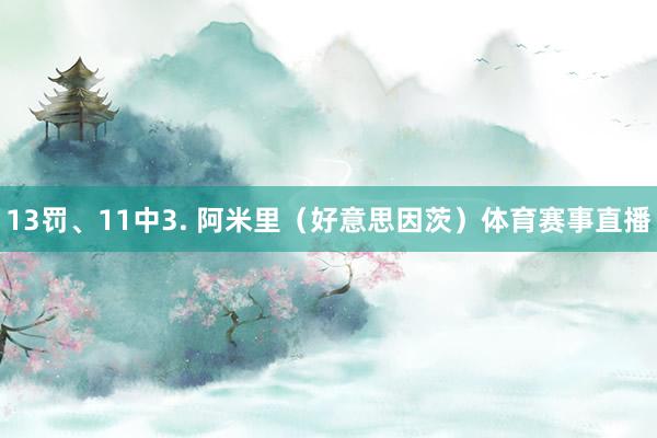 13罚、11中3. 阿米里（好意思因茨）体育赛事直播