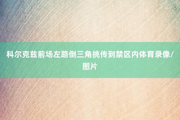 科尔克兹前场左路倒三角挑传到禁区内体育录像/图片