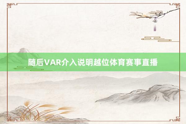 随后VAR介入说明越位体育赛事直播